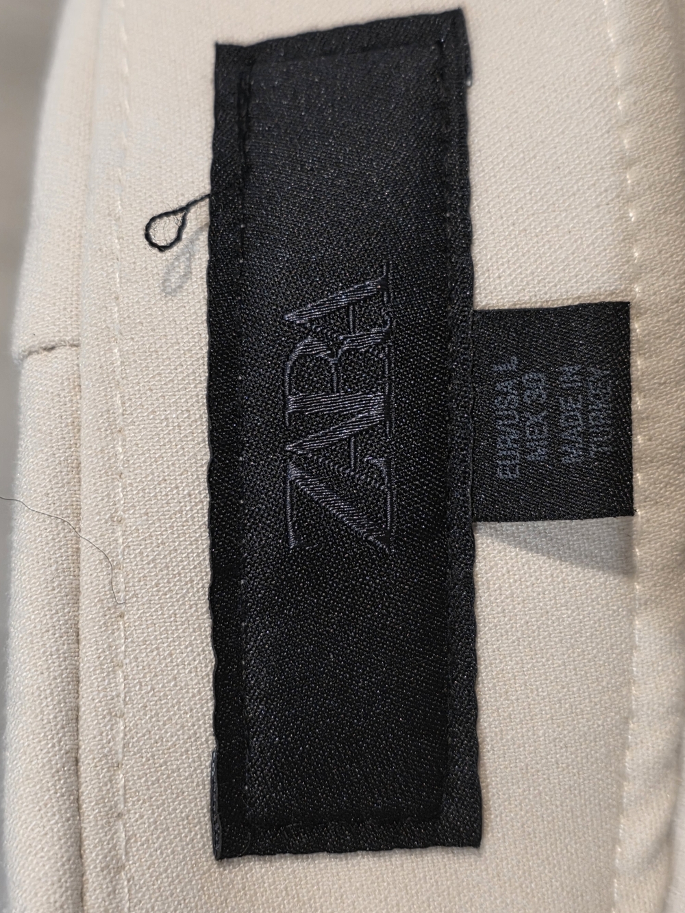 Zara Cream Skort with Subtle Wrap Detail - Picture 3 of 4